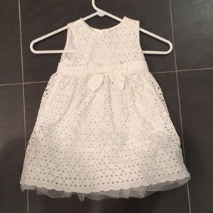 Easter Dress - Like new!  Eyelet Dress with petticoat